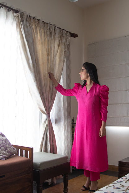 Wild Berry Silk Suit