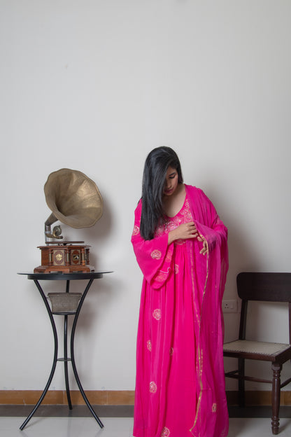 Rose V Neck Gown
